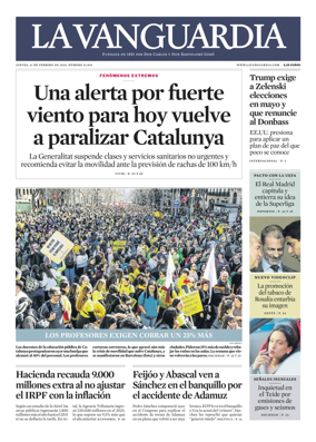 Cover of La Vanguardia
