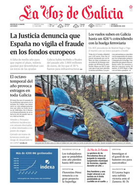 Cover of La Voz de Galicia (A Coruna)