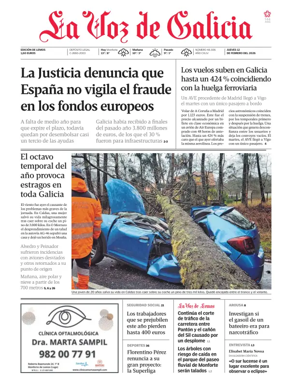 Cover of La Voz de Galicia (Monforte)