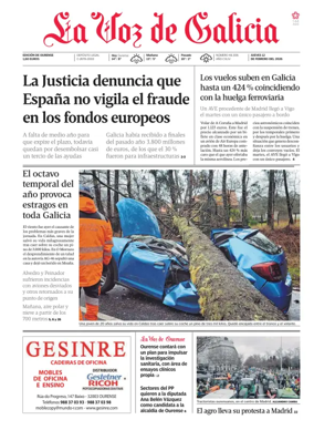 Cover of La Voz de Galicia (Ourense)