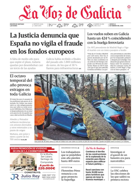 Cover of La Voz de Galicia (Santiago)