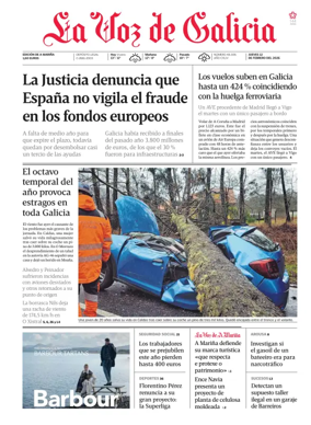 Cover of La Voz de Galicia (Viveiro)