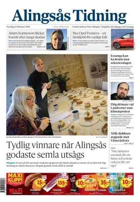 Cover of Alingsas Tidning