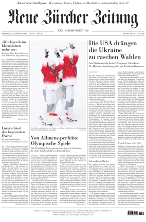 Cover of Neue Zurcher Zeitung