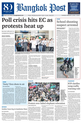 Cover of Bangkok Post