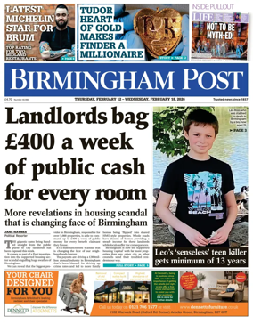 Cover of Birmingham Post