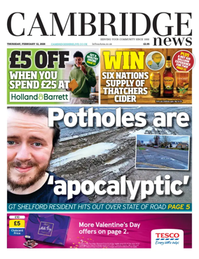 Cover of Cambridge News