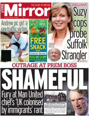 Cover of Daily Mirror