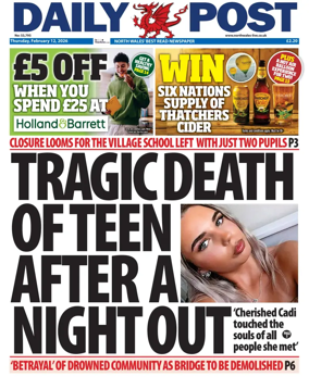 Cover of Daily Post (North Wales)