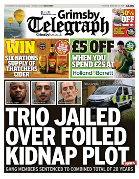 Cover of Grimsby Telegraph