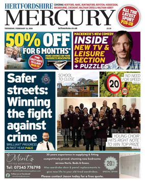 Cover of Hertfordshire Mercury
