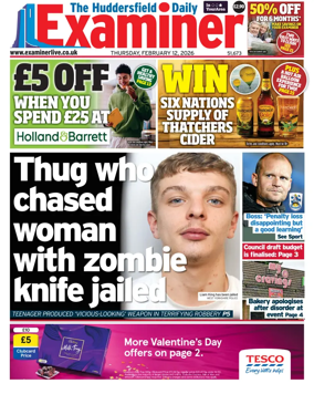 Cover of Huddersfield Daily Examiner