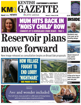 Cover of Kentish Gazette Canterbury & District