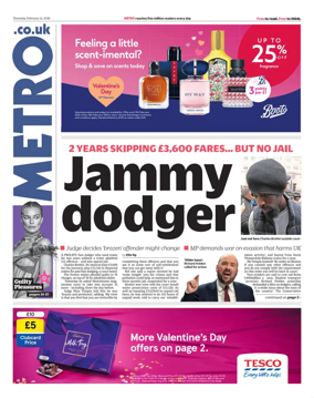 Cover of Metro (UK)