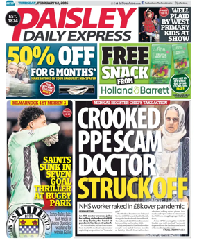 Cover of Paisley Daily Express