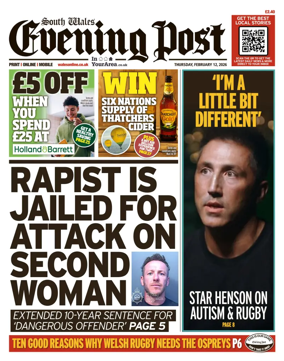 Cover of South Wales Evening Post