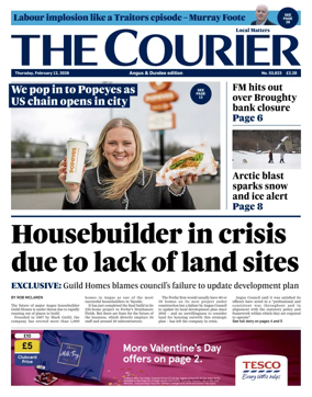 Cover of The Courier & Advertiser (Angus and Dundee)