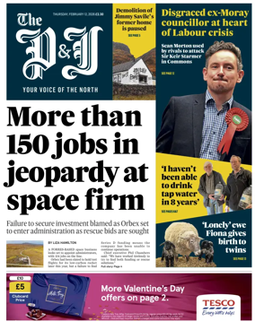 Cover of The Press and Journal (Inverness Highlands and Islands)