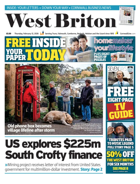 Cover of West Briton (Falmouth Penryn Helston The Lizard)