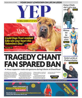 Cover of Yorkshire Evening Post