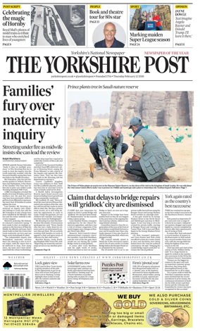 Cover of Yorkshire Post