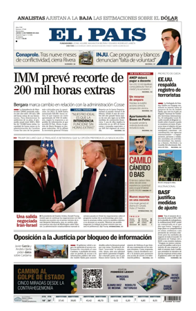 Cover of El Pais (Uruguay)