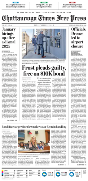 Cover of Chattanooga Times Free Press