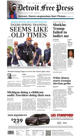 Cover of Detroit Free Press