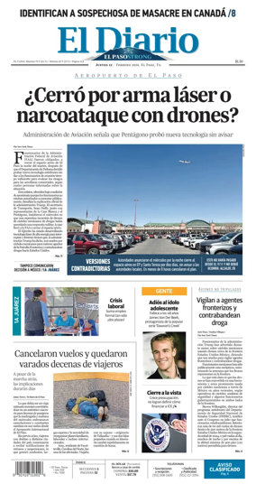 Cover of El Diario de El Paso