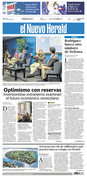 Cover of El Nuevo Herald