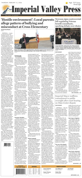 Cover of Imperial Valley Press