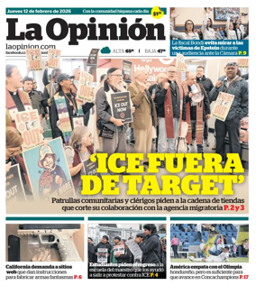 Cover of La Opinion