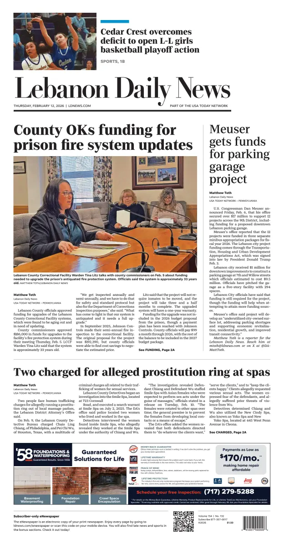 Cover of Lebanon Daily News