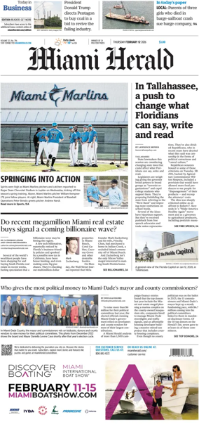 Cover of Miami Herald