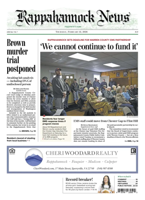 Cover of Rappahannock News