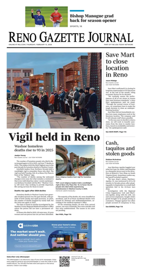 Cover of Reno Gazette Journal