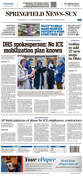 Cover of Springfield News-Sun