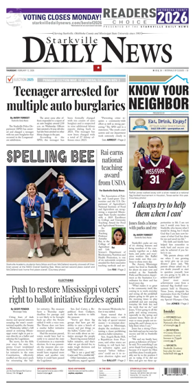 Cover of Starkville Daily News