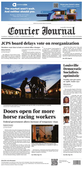 Cover of The Courier-Journal (Louisville)