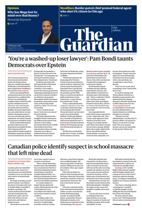 Cover of The Guardian (USA)