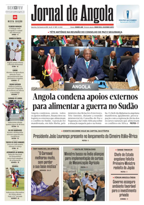 Cover of Jornal de Angola