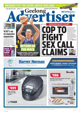 Cover of Geelong Advertiser