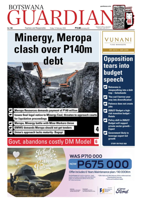 Cover of Botswana Guardian