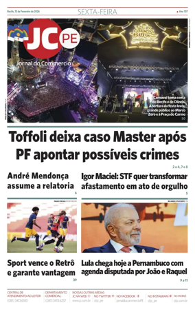 Cover of Jornal do Commercio