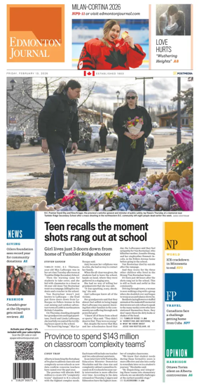 Cover of Edmonton Journal