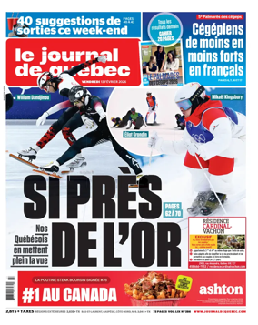 Cover of Le Journal de Quebec