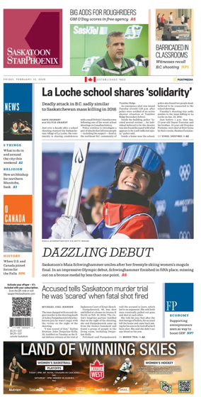Cover of Saskatoon StarPhoenix