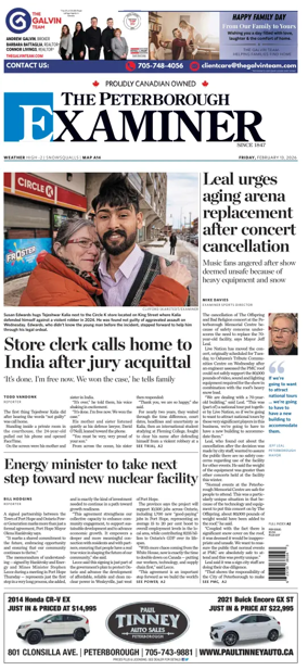 Cover of The Peterborough Examiner