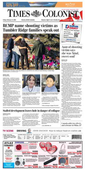 Cover of Times Colonist