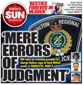 Cover of Toronto Sun